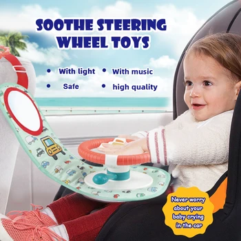 Kūdikių žaislai music Mobile 0-12 mėnesių Modeliavimas Mažas Vairas Copilots Imituojamas Vairo Ankstyvojo Ugdymo Skambėjo s