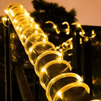 20M 200 LED Virvę Šviesos Žemos Įtampos Lauko Vandeniui Prijungti Vamzdis, Šviesos Denio Kiemo Baseinas Kalėdų Kraštovaizdžio Apšvietimas