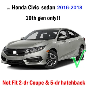 Honda Civic 4-durų Sedanas. 2016 M. 2017 m. 2018 m Atnaujinti oda automobilių kilimėliai Užsakymą pėdų Pagalvėlės automobilių kilimų automobilių apima