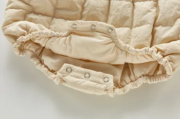 žiemos kūdikių Bodysuits kombinezoną storas šiltas dygsniuotas striukė neperšlampama liemenė Bodysuits kūdikių drabužiai mergaitėms