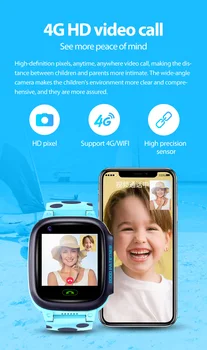 Y95 Vaikų Smart Žiūrėti HD Vaizdo Skambučių 4G Visas Netcom AI Mokėjimo WiFi Pokalbių GPS Padėties nustatymo Žiūrėti Vaikams Studentų Dovana