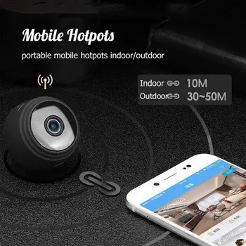 A9 Mini Kamera 1080P HD IP WIFI vaizdo Kamera Mikro Kamera, Android / IOS Kameros Belaidžio Namų Saugumo DVR Naktinio Matymo
