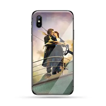 Titanikas filmas Telefono dėklas Grūdintas stiklas iphone 6 6S 7 8 plus X XS XR 11 12 mini PRO MAX