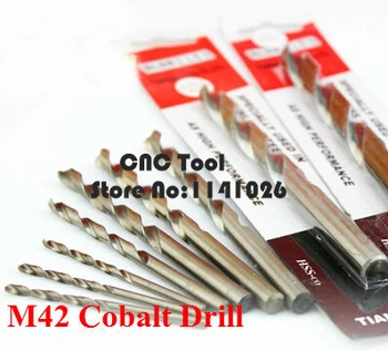 1PCS 7.6 mm-12.0 mm, kurių sudėtyje yra kobalto grąžtas, HSS-CO tiesiu kotu twist drill,tinka metalo, nerūdijančio plieno (8/9/10/11/12mm)