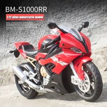 1:12 BM S1000 RR Motociklo Modelį su spaudimu išgauto Lydinio Žaislas, Motociklas Motociklo Lenktynių Automobilių Modelių Automobilius, Žaislai Vaikams, Kolekcines
