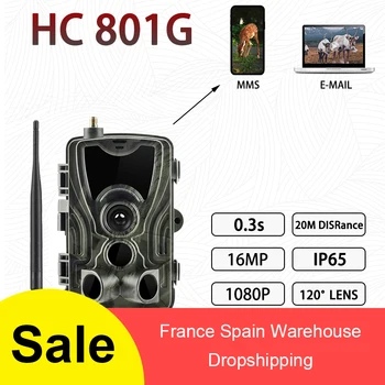HC - 801G 3G Kelis Medžioklės Camera 16MP 1080P Full HD Video Takas Megapikselių Kamera atspari Vandeniui 940nm, Infraraudonųjų spindulių Led Kameros
