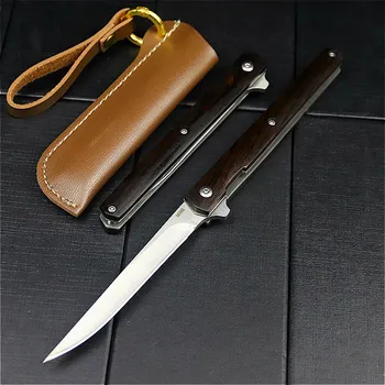 DeHong aukštos klasės prekės ženklo A/B M390 multi-funkcija lauko aštrių medžioklės peilis taktinis sulankstomas peilis nešiojamas kišenėje peilis+ dėklas