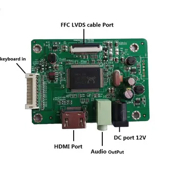 Už LP125WH2-SPM1/LP125WH2(SP)(T1), 1366*768 SKYDELIS ekranas HDMI LED EDP mini Valdiklio plokštės, Ekrano kabelio 12.5