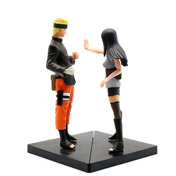 2vnt Naruto Uzumaki Naruto Hinata Anime Duomenys PVC Žaislai Shippuden Kolektorius Statulėlės Uchiha Sasuke Brinquedos Lėlės Modelio