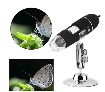 USB Elektroninių Kišeninis Mikroskopas su LED Apšviestas 1000X Skaitmeninis Didinamojo Stiklo Papuošalai, Monetos Nustatyti