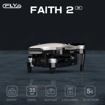 CFLY Tikėjimo 2 Professional GPS Drone su 3-Ašis Gimbal 4K HD 
