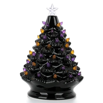 Naujas Kalėdų Mini Keramikos, Medžio Šventinė Kalėdų Eglutė Dekoras Derliaus Darbastalio Apdaila Žiemos Medžių Šventės Šalies Prekių
