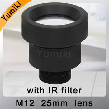 Yumiki CCTV lens 25mm M12*0.5 14degree 1/3