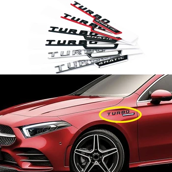 1-20 Poros AMG 4MATIC TURBO Logotipas Ženklelis Pusės Sparno Lipdukas Mercedes Benz A180 W176 W169 A200 A250 A209 A45 A150 A160 A209