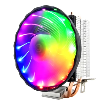 SNIEGO 2 Šilumos Vamzdžiai CPU Aušintuvo RGB 120mm PWM 4Pin i5 PC ramu Intel LGA 775 1150 1151 1155 1366, AMD AM2 AM3 CPU Aušinimo Ventiliatorius