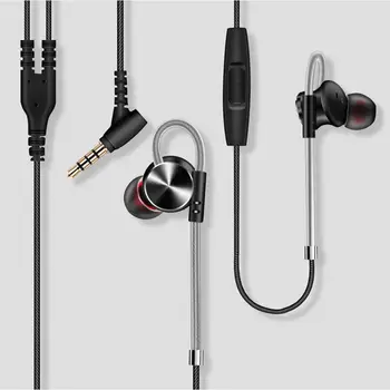 QKZ DM10 CNC HiFi In-Ear Ausinės Metalo DJ MP3 Ausines 3,5 mm Kištuką, Mikrofonas, In-Ear Ausinės Laidinė laisvų Rankų įranga