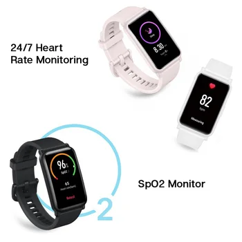 Pasaulinė Versija Garbę Žiūrėti ES Smart Žiūrėti SpO2 Smartwatch Širdies ritmo Monitoringo 5ATM 1.64 