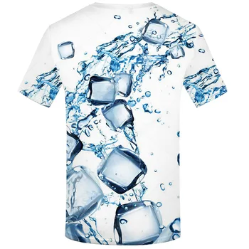 KYKU Prekės ženklo Vandens T-shirt Vyrai Aikštėje T-shirts 3d White Marškinėlius Spausdinti Harajuku Tshirts Atsitiktinis Naujų Juokinga T marškinėliai trumpomis Rankovėmis