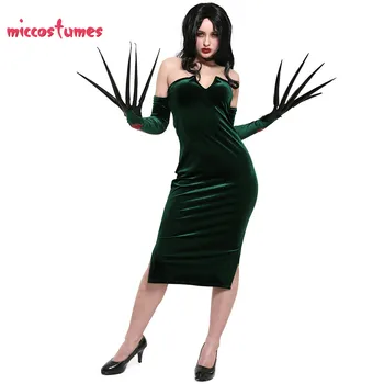 Geismas Cosplay Kostiumų Moteris Žalia Ilga Suknelė Halloween Apranga