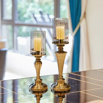 Europos Stiliaus Namų Reikmenys Metalo Žvakidė Žvakių Laikiklis Kambario Apdaila