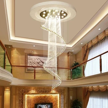 Manggic Kristalų Kambarį Žibintai K9 Spiralės K9 Krištolo Sietynas, Europos Šiuolaikinės Kūrybos LED Šviestuvo Lempos Hotel Villa