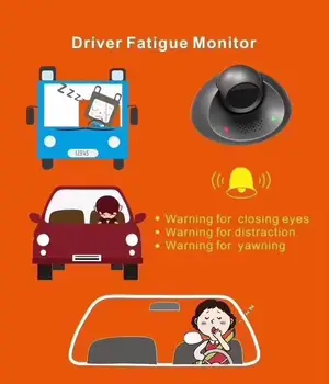 Vairuotojo saugos įspėjimas signalizacijos sistema, vairuotojo nuovargis stebėti Security Alert rankos sistema stabdžių miego signalizacija su G - jutiklis 