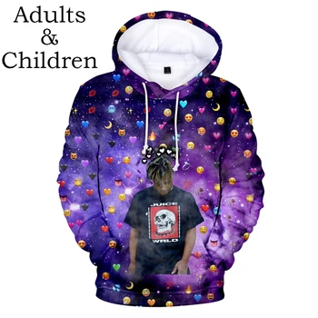 Asmenybės 3D Sulčių WRLD Hoodies Vyrams, Moterims, juodos Palaidinės Hip-Hop Kids puloveriai tinkamas 3D Sulčių WRLD berniukų, mergaičių Outwear