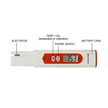 PH Testeris 0.00-14.00 pH TDS&EB Matuoklis C/F Termometras ATC Nešiojamų Pen Skaitmeninis Vandens Kokybės Analizatorius Grynumo Matavimo Įrankis