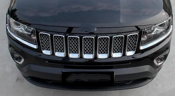 Didesnis žvaigždučių ABS chrome 2vnt automobilių žibintai dekoratyvinės apdailos už JEEP COMPASS 2011-m.
