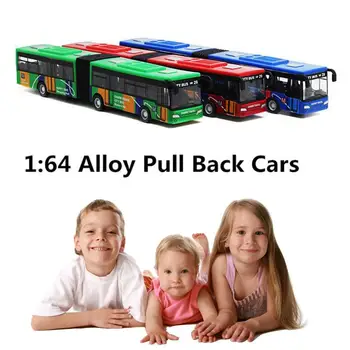 1 Rinkinys Spalvotų Patalpų Surinkimo Lydinio Autobusų Žaislas Autobusų Modelis Įdomus Stalo Lydinio Automobilių Žaislas Kišenėje Apdailos Auginti Palūkanas