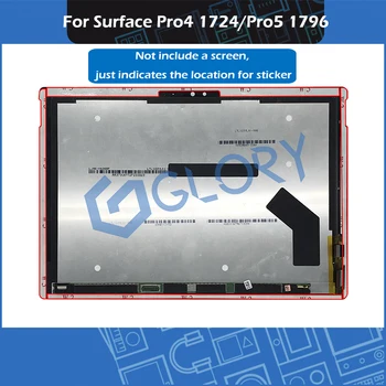 50set/Daug Microsoft Surface Pro4 1724 Pro5 1796 LCD Ekrano Lipdukas Touch Ekranas, Priekinė Panelė Juosta Lipni Juostele Popieriaus rinkinys