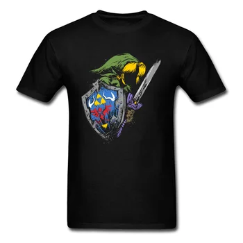 Hyrule Kariai T-shirt Vyrai Zelda Viršūnes Legend Of Zelda Drabužių Kietas Mens Black Marškinėliai Vasaros Medvilnės Marškinėlius Žaidimas Tees