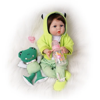 55cm Reborn Baby Doll Mielas Žaislai Mergina 2 Komplektus Nekilnojamojo Naujagimių Bebe Gimtadienio Dovanos Vaikams Partneris Silikono Vinilo Medvilnės Įstaiga