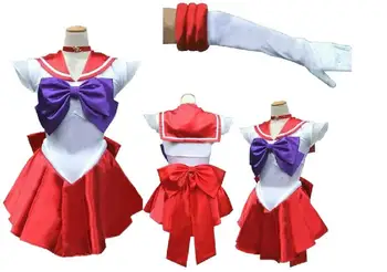 Anime Sailor Moon cosplay Rei Hino/Sailor Mars cos animacinių filmų Helovinas šalis Unisex Gali būti pritaikytas cosplay kostiumai