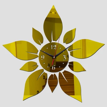 Skatinimo 2019 naujo riboto Akrilo sieniniai laikrodžiai 3d namų dekoro modernaus dizaino, prabangus veidrodis, laikrodis lipdukas Kambarį