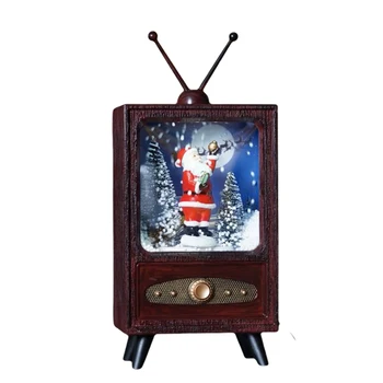 Kalėdinių Namų Puošybos Mini Retro Nutolimas Sniego Ruda Muzikos TV Išskirtinį Dovana Vaikams Draugas Laisvalaikis Šventė