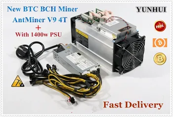 YUNHUI Naujas AntMiner V9 4T/S Bitcoin Miner (su PSU) Asic Miner Btc Miner Geriau Nei Antminer S9 S7 S9i T9+ WhatsMiner M3 E9