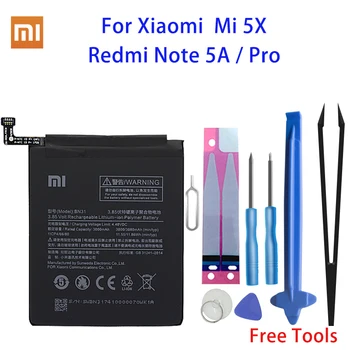 Xiao Mi Originalios Telefonų Baterijos BN31 už Xiaomi Mi 5X Mi5X Redmi Pastaba 5A / Pro Mi A1 Redmi Y1 Lite S2 3000mAh Baterijos + Įrankiai