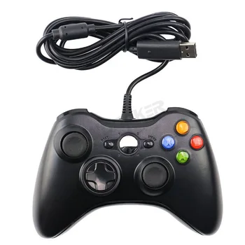 USB Laidinė Valdiklis, skirtas Xbox 360 Gamepad Joypad Kreiptuku Xbox360 Slim Konsolės PC Windows 7/8/10 Kontrolės Žaidimas Priedai