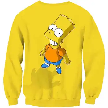 2020 Juokinga berniukai palaidinukė animacinių filmų Simpsonų Spausdinti Harajuku vaikai mergina hoodie vientisos spalvos atsitiktinis mados puloveris Streetwear