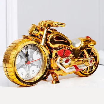 Mini Kūrybinės Motociklas Motociklo Modelio Žadintuvas Stalo Laikrodis Kūrybos Namų Gimtadienio Dovana Kietas Laikrodis
