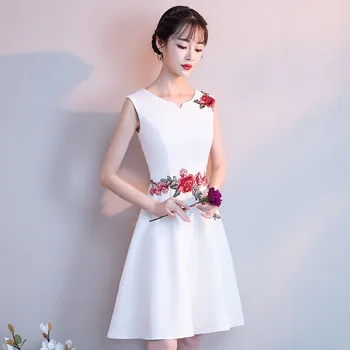 Prom Dresses DongCMY Gėlių Šaliai 2020 Nėrinių White Plus Size Oficialų Vakarą Rankovių Derliaus