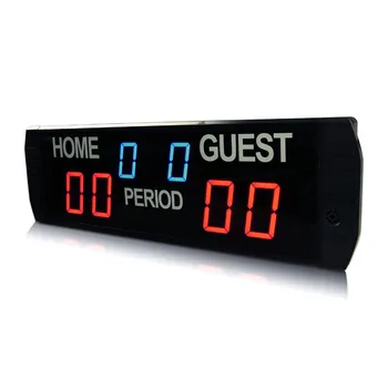 Aukštos kokybės krepšinio suvestinė nešiojamas skaitmeninis LED elektroniniai stalo teniso scoerboard laikrodis su stovu
