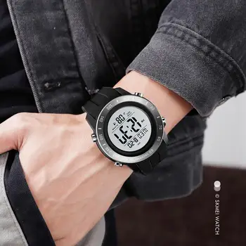 SKMEI Skaitmeninių Laikrodžių atsparumas Vandeniui LED Sporto Laikrodžiai Žadintuvas Prekės Karinės Elektroninės vyriški Laikrodžiai relogio montre 1524