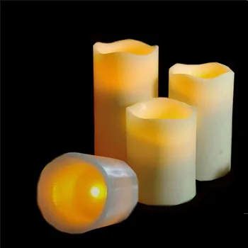 Balta Flameless LED Tealight Žvakės Naktį Žibintai Lempa su baterijomis, skirtų Vestuvių, Gimtadienio, Kalėdų