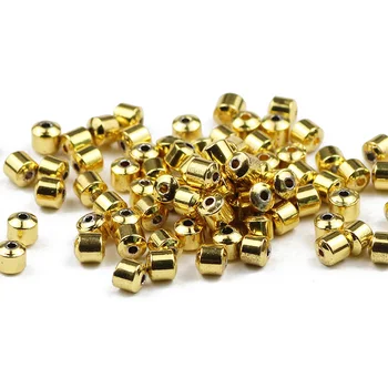 BTFBES Cilindrų Aukso Silvers Hematitas Natūralus Akmuo Apvalios Metalinės Prarasti Karoliukai 5X5mm Papuošalai Priėmimo 