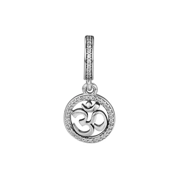 CKK Om Simbolis Žavesio Granulių Tinka Pandora Apyrankės sterlingas sidabro papuošalai moteris 