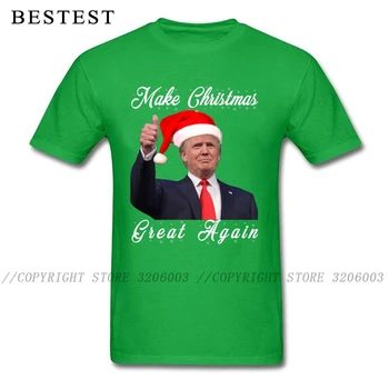 Prezidentas T-shirt Vyrai Kalėdos Dovanų Marškinėlius, Kad Kalėdų Didžiosios Vėl Viršūnes & Tees Donald Trump T Shirts 3D Spausdinimo Žalia Raudona Apranga