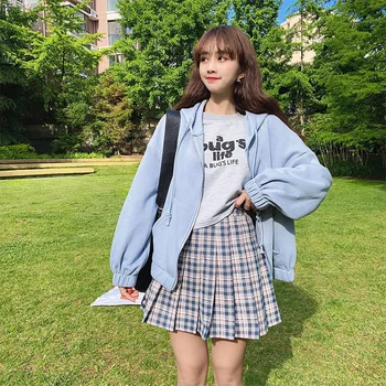 Moterų Sijonas Aukštu Juosmeniu Pledas Mini Korėjos Stiliaus Klostuotas Sijonas Studentai Mokyklos Unniforms Šokių Trumpas Linija Sijonas