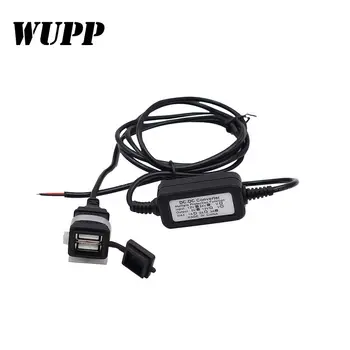 WUPP Vandeniui Transporto priemonės Dvigubas USB Automobilinis Įkroviklis DC12V į 5V 3A 15W Konverteris Žingsnis Žemyn Modulio Maitinimo Adapteris Tiekimo Automobilio stiliaus